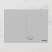 "Whimsical Snowman" Weihnachtskarte Postkarte (Rückseite)