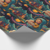 Whimsical Snowman Weihnachtswerk Geschenkpapier (Ecke)