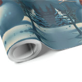 Whimsical Snowman Weihnachtswerk Geschenkpapier (Rolleneckpunkt)