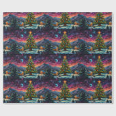 Whimsical Snowman Weihnachtswerk Geschenkpapier (Flach)