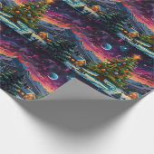 Whimsical Snowman Weihnachtswerk Geschenkpapier (Ecke)