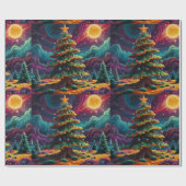 Whimsical Snowman Weihnachtswerk Geschenkpapier (Flach)