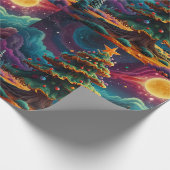 Whimsical Snowman Weihnachtswerk Geschenkpapier (Ecke)