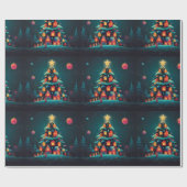 Whimsical Snowman Weihnachtswerk Geschenkpapier (Flach)