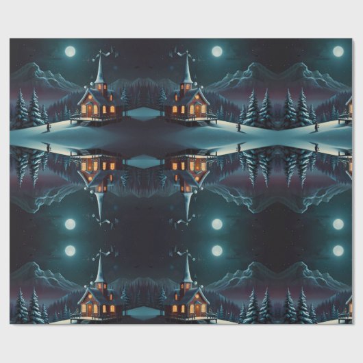 Whimsical Snowman Weihnachtswerk Geschenkpapier (Flach)