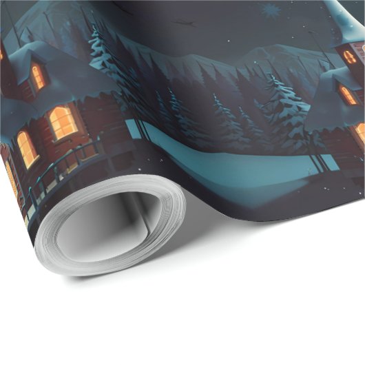 Whimsical Snowman Weihnachtswerk Geschenkpapier (Rolleneckpunkt)