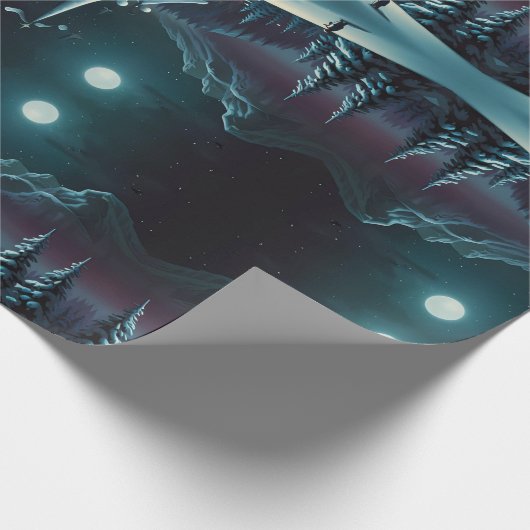 Whimsical Snowman Weihnachtswerk Geschenkpapier (Ecke)