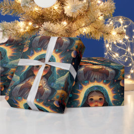 Whimsical Snowman Weihnachtswerk Geschenkpapier