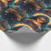 Whimsical Snowman Weihnachtswerk Geschenkpapier (Ecke)