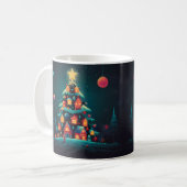 Whimsical Snowman Weihnachtswerk Kaffeetasse (Vorderseite Links)