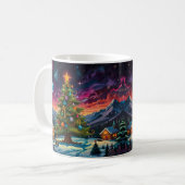 Whimsical Snowman Weihnachtswerk Kaffeetasse (Vorderseite Links)