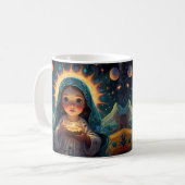 Whimsical Snowman Weihnachtswerk Kaffeetasse (Vorderseite Links)