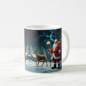 Whimsical Snowman Weihnachtswerk Kaffeetasse (VorderseiteRechts)