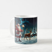 Whimsical Snowman Weihnachtswerk Kaffeetasse (Vorderseite Links)