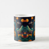 Whimsical Snowman Weihnachtswerk Kaffeetasse (Mittel)