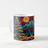 Whimsical Snowman Weihnachtswerk Kaffeetasse (Vorderseite Links)