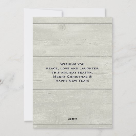 Whimsical Snowman Winter Szene Weihnachten (Rückseite)