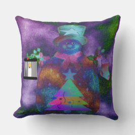 "Whimsical Snowman" wirbelkissen Kissen