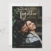Whimsical So Happy Together Quote Photo Wedding Save The Date (Vorderseite)