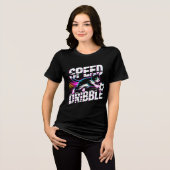 Whimsical Soccer Katze Damen Tri-Blend Shirt (Vorderseite voll)