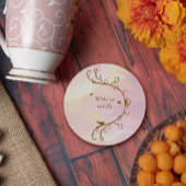 Whimsical Soft Pink Weckte auf und Fly Untersetzer