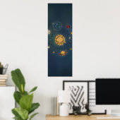 Whimsical Solar System ss Poster (Heimbüro)