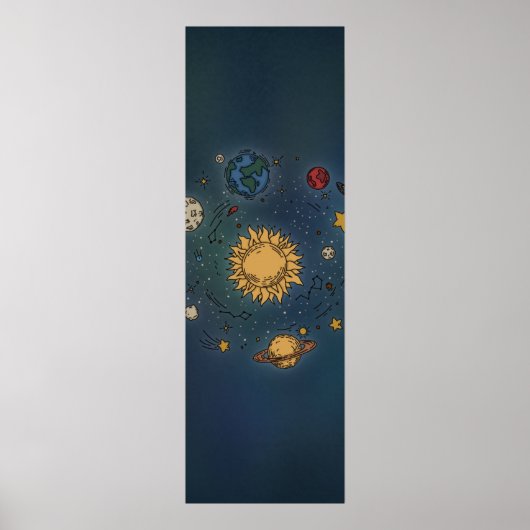 Whimsical Solar System ss Poster (Vorne)