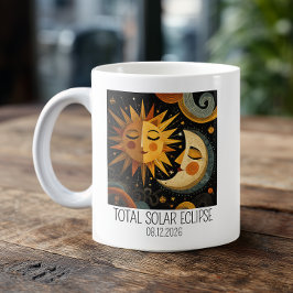 Whimsical Solarfinsternis Kaffeetasse