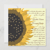 Whimsical Sonnenblume Einladung (Vorderseite)