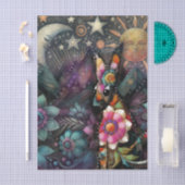 Whimsical Southwest Coyote Animal Decoupage Seidenpapier (Handwerk)