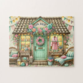 Whimsical Spa Shop Floral Cottage Entspannung Puzzle