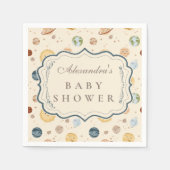 Whimsical Space Nursery Baby Shower Serviette (Vorderseite)