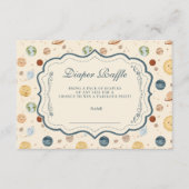 Whimsical Space Nursery Diapper Raffle Begleitkarte (Vorderseite)