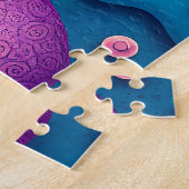 Whimsical Space Shapes - farbenfroher Abstrakter K Puzzle (Seite)
