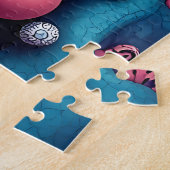 Whimsical Space Shapes - farbenfroher Abstrakter K Puzzle (Seite)