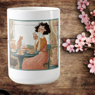 Whimsical Spaß Teeliebhaber Tasse. Kaffeetasse