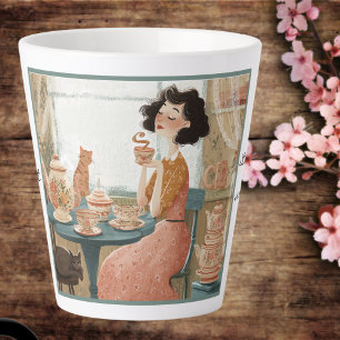 Whimsical Spaß Teeliebhaber Tasse. Milchtasse