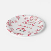 Whimsical Special Delivery Baby Shower Pappteller (Schrägansicht)