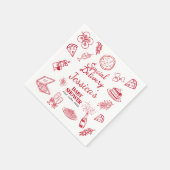 Whimsical Special Delivery Baby Shower Serviette (Ecke)