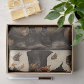 Whimsical Spooky Cat 2 Halloween Dekoupage Paper Seidenpapier (Geschenk)