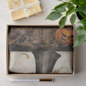 Whimsical Spooky Cat 4 Halloween Dekoupage Paper Seidenpapier (Geschenk)