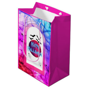 Whimsical Spooky Niedlich Pink Lila Happy Hallowee Mittlere Geschenktüte