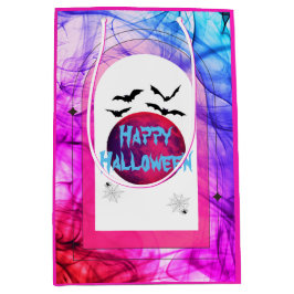 Whimsical Spooky Niedlich Pink Lila Happy Hallowee Mittlere Geschenktüte