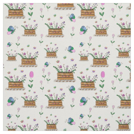 Whimsical Spring Baskets von Blume Stoff (Muster)