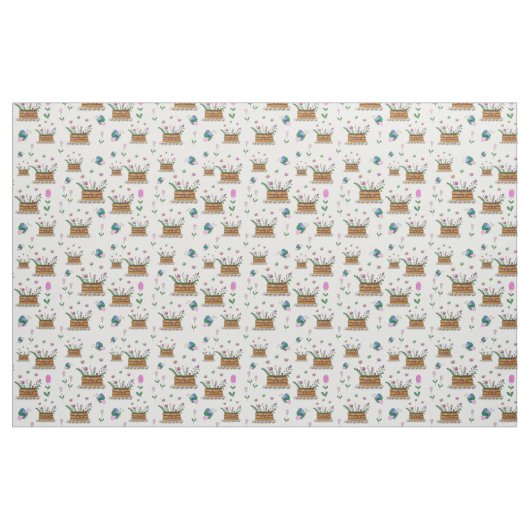 Whimsical Spring Baskets von Blume Stoff (Fat Quarter (45,7 x 55,9 cm))