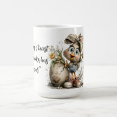 Whimsical Spring Chick Design Kaffeetasse (Mittel)