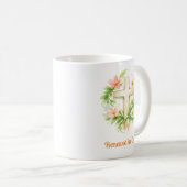 Whimsical Spring Cross Mug - Custom Easter Design Kaffeetasse (VorderseiteRechts)