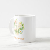 Whimsical Spring Cross Mug - Custom Easter Design Kaffeetasse (Vorderseite Links)