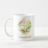 Whimsical Spring Cross Mug - Custom Easter Design Kaffeetasse (Links)