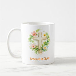 Whimsical Spring Cross Mug - Custom Easter Design Kaffeetasse